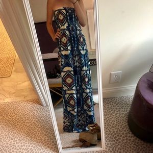 Tribal Print Maxi Dress